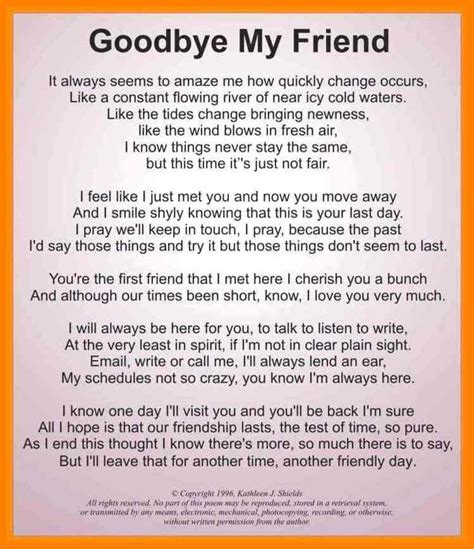 Goodbye Letter To A Friend | Onvacationswall.com