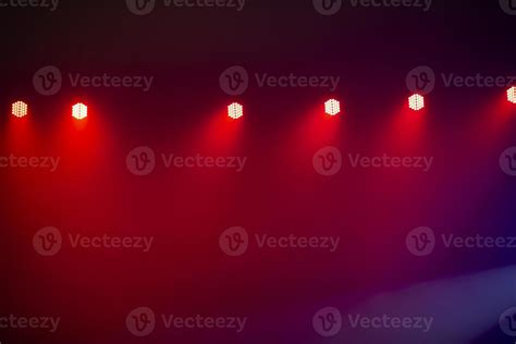 Red stage light from spotlights on a dark background. 20497036 Stock ...