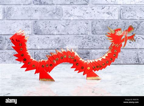 Diy chinese dragon on wall background. Gift ideas, decor Chinese new ...