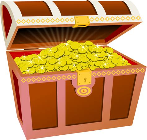 Cute Treasure Chest Clipart