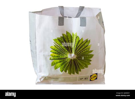 Lidl surprises - Lidl shopping bag isolated on white background Stock ...