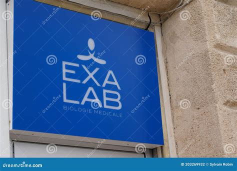 EXALAB Logo And Sign Front Of Entrance Medical Biology Laboratory Editorial Image ...