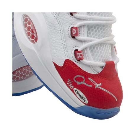 Allen Iverson Signed Limited Edition Reebok Question Mid Shoes (UDA COA ...