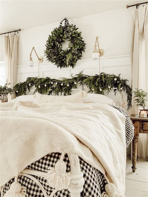 Cozy Cottage Christmas Bedroom - Liz Marie Blog