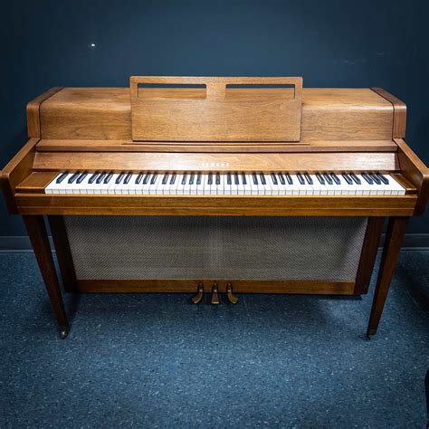 Used Yamaha Spinet Upright Piano in Satin Walnut