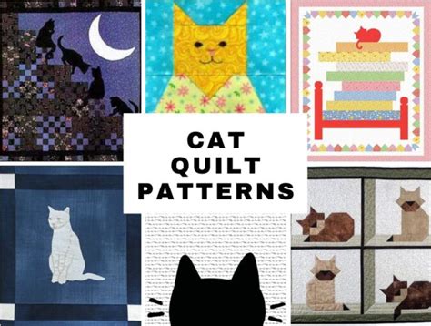 20+ Free Cat Quilt Patterns And Cat Quilt Blocks [Modern+Lovely] ⋆ Hello Sewing