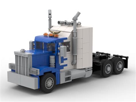 LEGO MOC US Semi Truck revised - 100 followers special by brickhead_07 | Rebrickable - Build ...