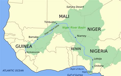 Image: Niger river map