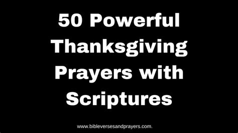 50 Powerful Thanksgiving Prayer Points With Scriptures