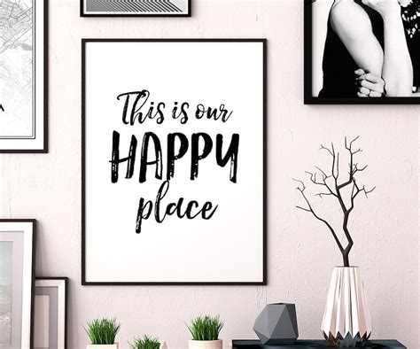 This Is Our Happy Place Printable Art Inspirational Poster | Etsy