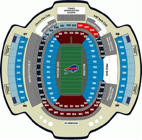 Buffalo Bills Seating Chart Ralph Wilson Stadium | Awesome Home