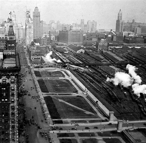 Grant Park 1928 looking North | Chicago pictures, Chicago history ...