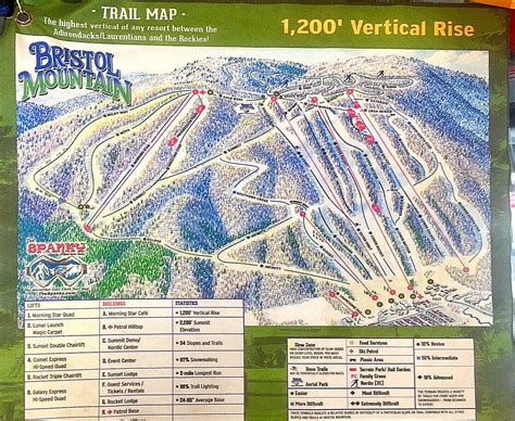 Bristol Mountain Ski Map - Carlye Albertina