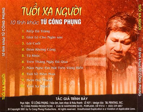 [Fshare] - Từ Công Phụng CD : Từ Công Phụng-Tuổi Xa Người [NRG] | HDVietnam.com