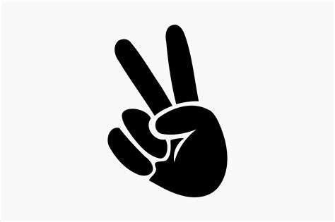 Peace Sign Hand Symbol Graphic by BerriDesign · Creative Fabrica