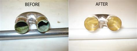 Trumpet cleaning before and after pictures on silver 2nd valve slide