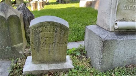The Grave of John Wilkes Booth & his Family at Green Mount Cemetery ...