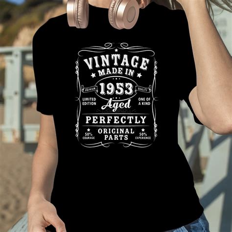 70th Birthday Decorations Men Funny 1953 70 Birthday Vintage Shirt