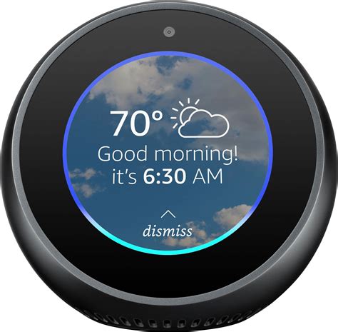 Customer Reviews: Amazon Echo Spot smart alarm clock with Alexa Black B073SQYXTW - Best Buy