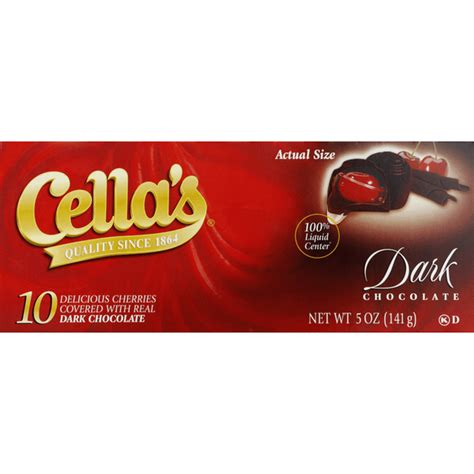 Cella's Cherries, Dark Chocolate (5 oz) - Instacart