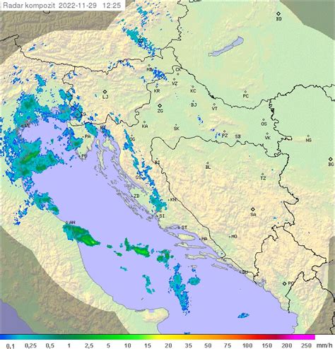 DHMZ: Od danas su cijela Hrvatska, njena obala, more i otoci pokriveni ...