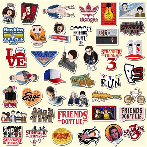 Preppy Stickers, Cute Laptop Stickers, Cool Stickers, Stranger And Stranger, Stranger Things ...