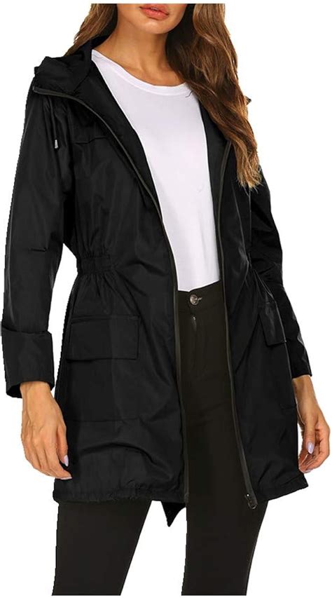 N\P Women's Hooded Windbreaker Women's Hooded Windbreaker: Amazon.co.uk: Clothing