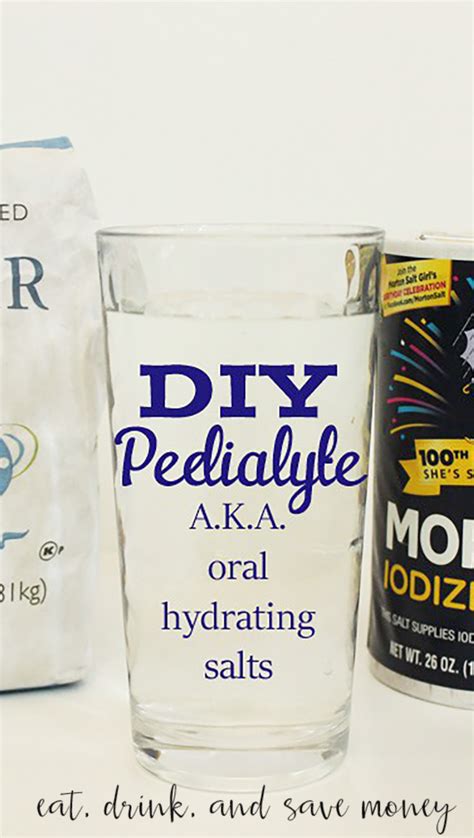 DIY Pedialyte Recipe (Oral Rehydration Salts)