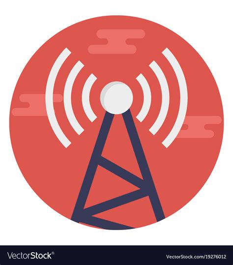 Signal tower Royalty Free Vector Image - VectorStock