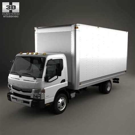 3D model of Mitsubishi Fuso Box Truck 2016 | Mitsubishi, Trucks, Mitsubishi truck