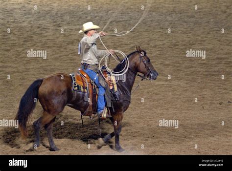 Cowboy Texan rodeo in Bandera Texas Stock Photo - Alamy