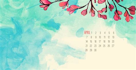 🔥 Download April Calendar Wallpaper For Background In by @tparker14 | Backgrounds Calendar ...