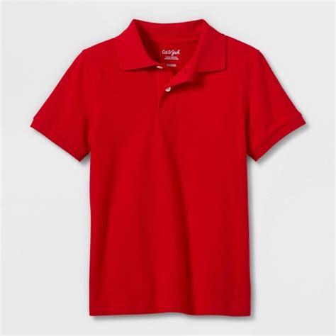 Boys' Short Sleeve Pique Uniform Polo Shirt - Cat & Jack™ Red Xxl : Target