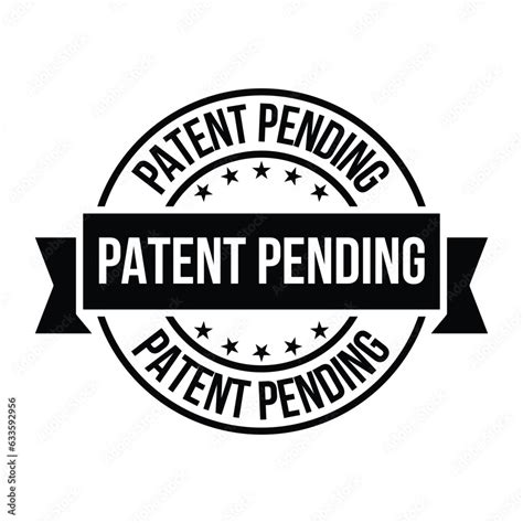 Patent Pending Badge, Rubber Stamp, Patented Pending Label, Pending Icon, Logo, Retro, Vintage ...