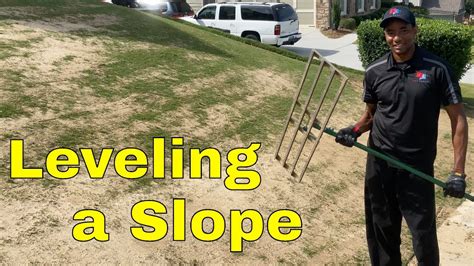 Lawn Leveling Guide [EASY TIPS for Using a LEVELING RAKE] on a SLOPE - YouTube