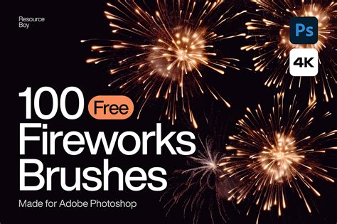 100 Free Fireworks Photoshop Brushes [4K] :: Behance