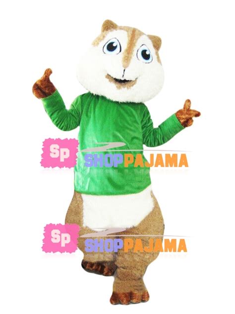 Fat Chipmunk Theodore Mascot Cartoon Costume