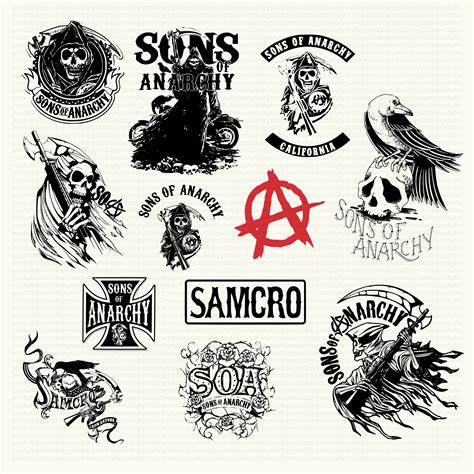 Sons of Anarchy SVG SAMCRO SVG Bundle Digital Download Instant Download ...