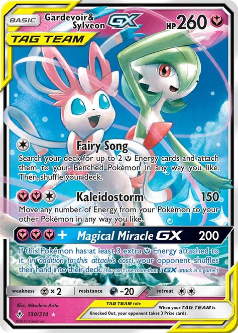 Gardevoir & Sylveon-GX 130 (Unbroken Bonds 2019) Pokemon Card