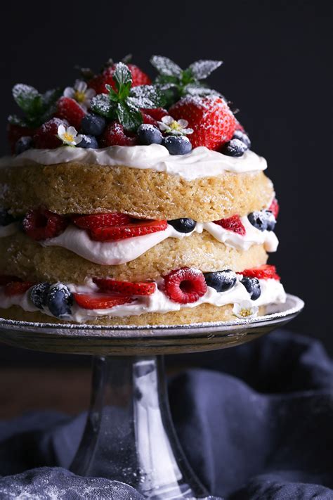 Vegan Lemon Cake with Fresh Berries - Wife Mama Foodie