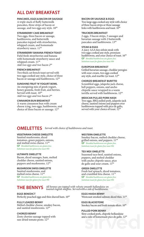 The Coquitlam Grill menu in Coquitlam, British Columbia, Canada