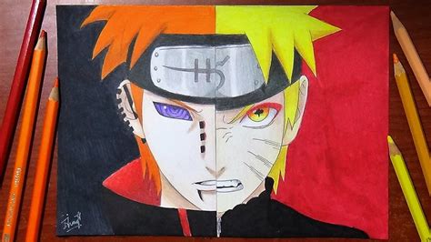 Speed Drawing - Naruto Vs Pain Drawing (Naruto Shippuden) [HD] - YouTube