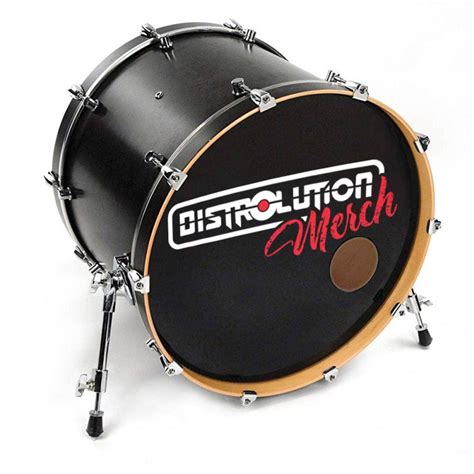 Custom bass drum heads, band merch | Distrolution Merch