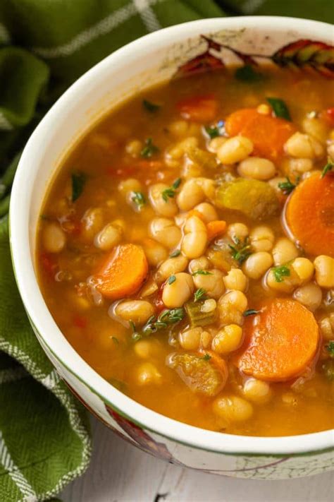 Vegetarian Navy Bean Soup Recipe - A Spicy Perspective