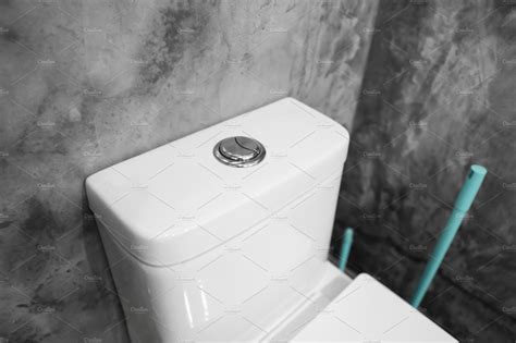 Close up on a flush toilet button featuring flush, toilet, and water | Architecture Stock Photos ...