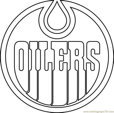 Edmonton Oilers Coloring Pages