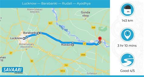 Lucknow to Ayodhya Road Trip: Distance, Time, and Useful Travel Information