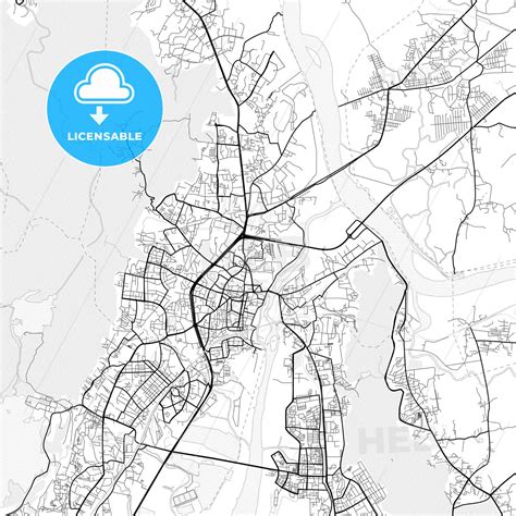 Vector PDF map of Thane, India - HEBSTREITS