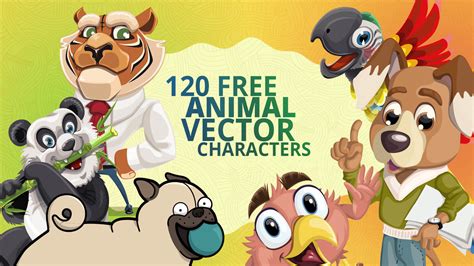 120+ Free Animal Vector Characters to Perk Up Your Projects | GM Blog