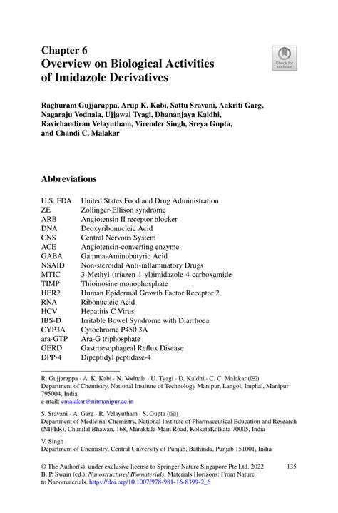 (PDF) Overview on Biological Activities of Imidazole Derivatives